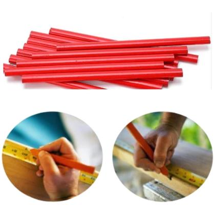 Imagem de Kit com 6 Lápis de Carpinteiro Profissional  Para Marceneiro e Pedreiro