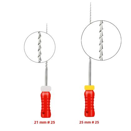 Imagem de Kit com 6 Limes Endodônticos de Aço Inoxidável - Uso Manual