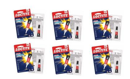 Imagem de kit com 6 - Loctite Super Bonder Flexivel 2g