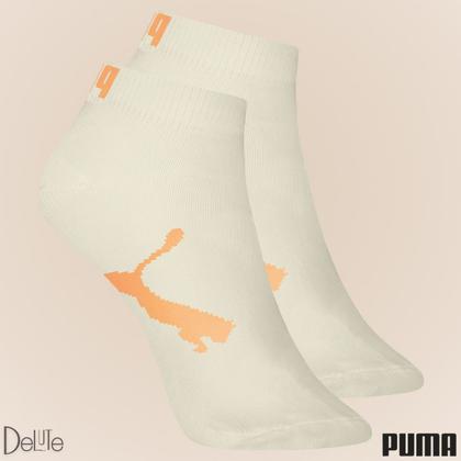 Imagem de Kit com 6 Meias Esportiva Puma Infantil Cano Baixo Sport Calcanhar Verdadeiro Lisa Modelo Sapatilha