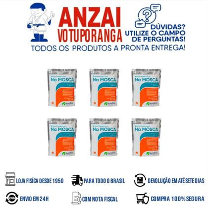 Imagem de Kit com 6 ouro fino brinco mosquicida na mosca 15 gr (pacote com 20)