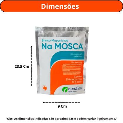 Imagem de Kit com 6 ouro fino brinco mosquicida na mosca 15 gr (pacote com 20)