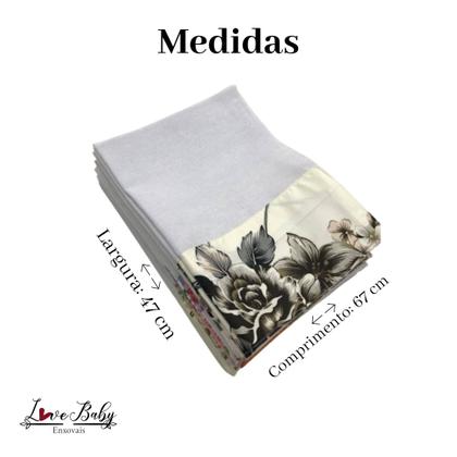 Imagem de Kit Com 6 Pano De Prato Estampado Sortidos 100% Algodão