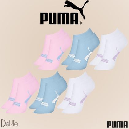 Imagem de Kit com 6 Pares de Meias Adulto Puma Modelo Sapatilha Calcanhar Verdadeiro Lisa Básica Esportiva