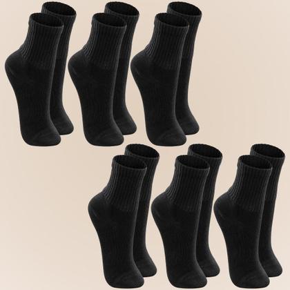 Imagem de Kit Com 6 Pares De Meias Cano Médio Infantil Lupo Original Para Menino E Menina Até Tamanho 35