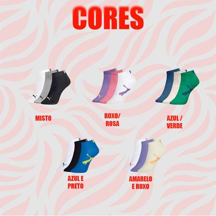 Imagem de Kit Com 6 Pares De Meias Infantil Modelo Sapatilha Algodão Cotton