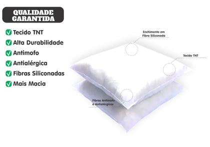 Imagem de Kit Com 6 Refis De Almofada 45x45 Silicone Para Capas 40cm