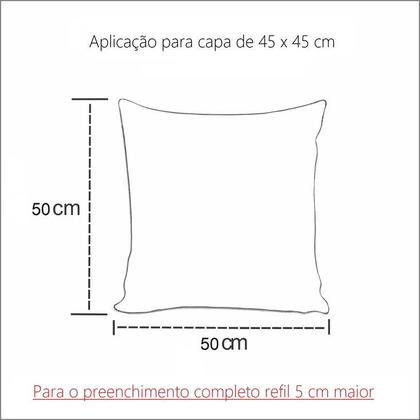 Imagem de Kit Com 6 Refis De Almofada 50x50 Silicone Para Capas 45cm