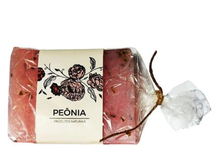 Imagem de kit com 6 Sabonetes Naturais Glicerinados 120g Peônia com Prata