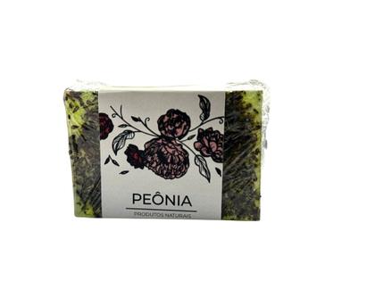 Imagem de kit com 6 Sabonetes Naturais Glicerinados 120g Peônia com Prata