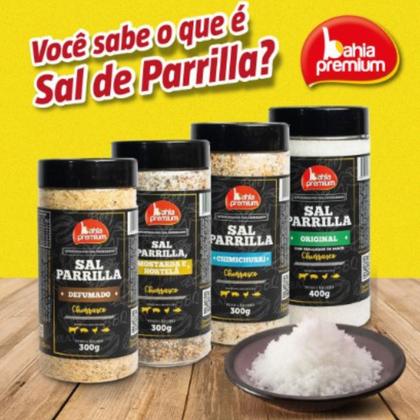 Imagem de Kit Com 6 Sal de Parrilla Defumado Temperado Churrasco Completo Gourmet 350g Bahia Premium