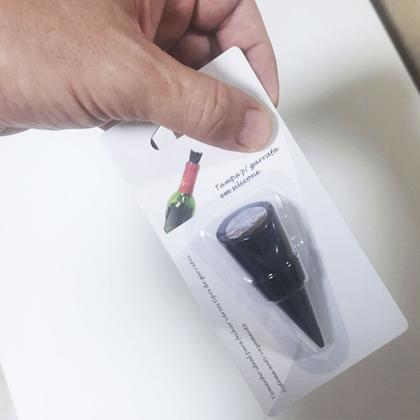 Imagem de Kit com 6 Tampa Rolha De Silicone Formato Cone para Garrafas Vinho Espumante