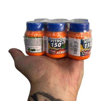 Imagem de Kit com 6 Verniz Vitral Vitro Acrilex 37ml - Escolha a Cor