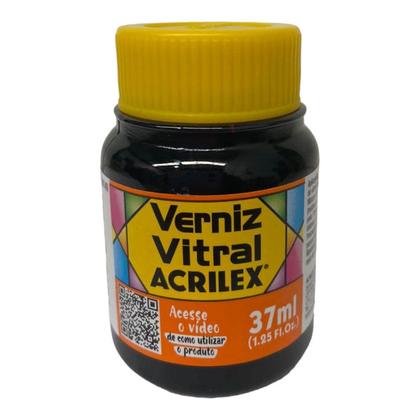Imagem de Kit com 6 Verniz Vitral Vitro Acrilex 37ml - Escolha a Cor