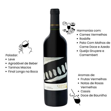 Imagem de Kit com 6 Vinhos Chilenos Tinto Seco Cabernet Sauvignon Cuentos del Fuego