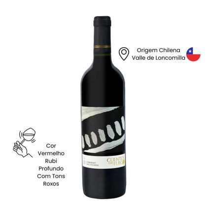 Imagem de Kit com 6 Vinhos Chilenos Tinto Seco Cabernet Sauvignon Cuentos del Fuego