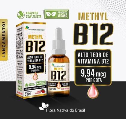 Imagem de Kit Com 6 Vitamina B12 Sublingual (Metilcobalamina) 20ml - Flora Nativa do Brasil