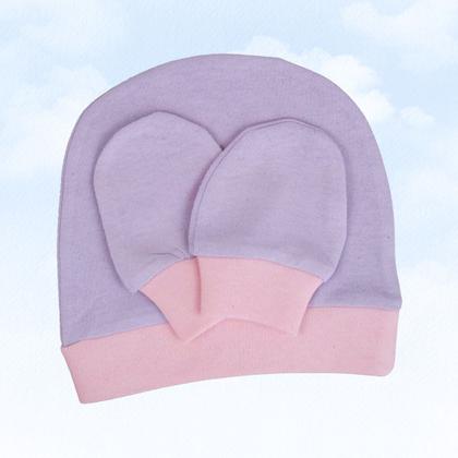 Imagem de Kit Com 60 Peças Toucas e Luvinhas Para Bebê Algodão