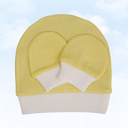 Imagem de Kit Com 60 Peças Toucas e Luvinhas Para Bebê Algodão