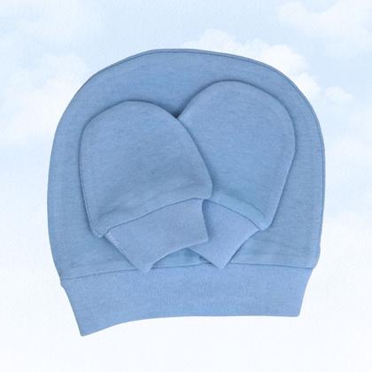 Imagem de Kit Com 60 Peças Toucas e Luvinhas Para Bebê Algodão