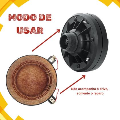 Imagem de Kit Com 6x Reparo Driver Hdi-300 Hdi-320 Corneta Hinor 8ohms