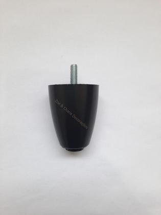 Imagem de Kit com 7 Pés Para Cama Box Baú P70 Rosca 5/16 Preto