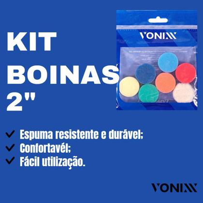Imagem de Kit Com 7 Unidades Boinas De Espuma 2 Polegadas Vonixx