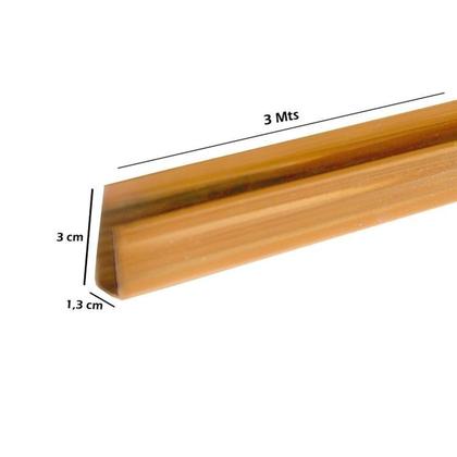 Imagem de Kit com 75m de Acabamento Perfil "U" para Forro PVC 3cmx3,00m Bariri