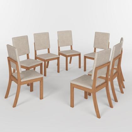 Imagem de Kit com 8 Cadeiras de Jantar - Milla