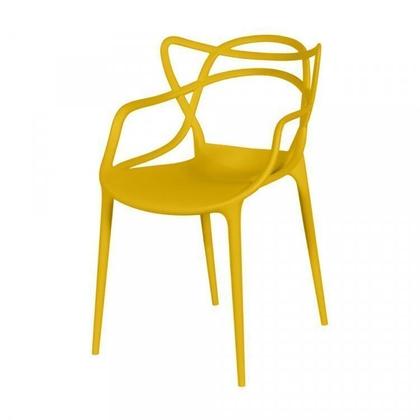 Imagem de Kit com 8 Cadeiras para Sala de Jantar Allegra Solna Amarelo