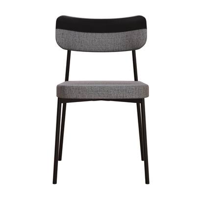 Imagem de Kit com 8 Cadeiras para Sala de Jantar Mona Yescasa Cinza/Corriente/Preto