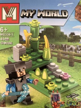 Imagem de Kit com 8 Lego Minecraft - Com 361 peças - Incluso personagens e cenários exclusivos - MG338
