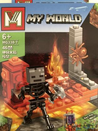 Imagem de Kit com 8 Lego Minecraft - Com 361 peças - Incluso personagens e cenários exclusivos - MG338