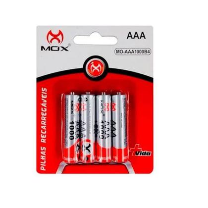 Imagem de Kit Com 8 Pilhas AAA Palito Recarregaveis + Carregador Bivolt Automático AA AAA 9V