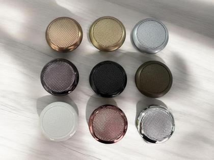 Imagem de Kit com 8 Puxadores De Luxo Ponto Bolinha Furo Único Perfeito para Armários e Gavetas