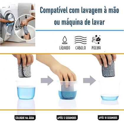 Imagem de Kit com 8 Refis de Mop Flat Microfibra  Alta Absorção e Compatível com Balde Lavagem Vertical