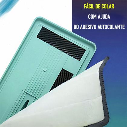 Imagem de Kit com 8 Refis de Mop Flat Microfibra  Alta Absorção e Compatível com Balde Lavagem Vertical