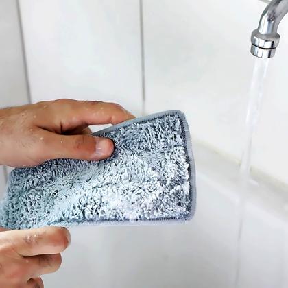 Imagem de Kit com 8 Refis de Mop Flat Microfibra  Alta Absorção e Compatível com Balde Lavagem Vertical