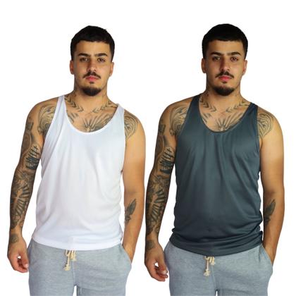 Imagem de Kit com 8 Regatas masculinas Modelo Nadador Academia