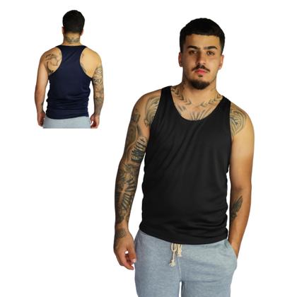 Imagem de Kit com 8 Regatas masculinas Modelo Nadador Academia