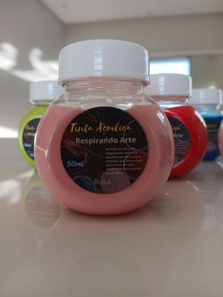 Imagem de kit Com 8 Tintas Acrilica Brilhante Para Telas  50ml