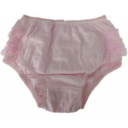 Imagem de Kit Com 9 Calcinhas Bebê Bunda Rica Renda 100% Algodão