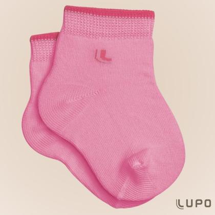 Imagem de Kit Com 9 Pares de Meias Lupo Cano Curto Baby Infantil em Algodão Kids Lisa Sem Estampa
