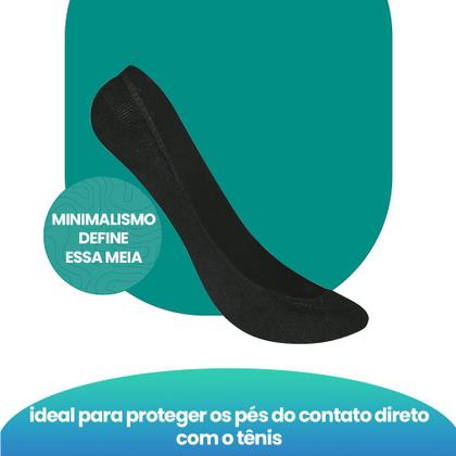Imagem de Kit Com 9 Pares Meias Selene Sapatilha Modelo Super Invisível Feminina