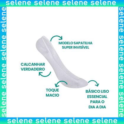 Imagem de Kit Com 9 Pares Meias Selene Sapatilha Modelo Super Invisível Feminina