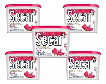 Imagem de Kit Com Anti Mofo Secar Original Variados 180g Elimina Odor Desumidificador Ambientes