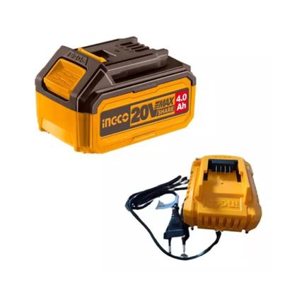 Imagem de Kit Com Carregador 20v + Bateria 4 Ah Ingco Fbcpk1214-9