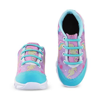 Imagem de Kit com dois pares de tenis de led ledstar feminino  sereia e ovelha com luz luzinhas meninas