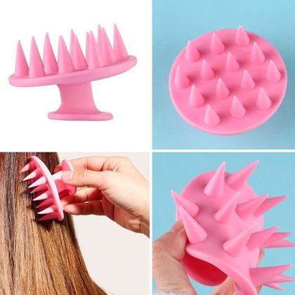 Imagem de Kit Com Escova Lava Cabelo Massageadora +Escova Raquete +