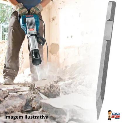 Imagem de Kit com ingco talhadeira hexagonal 30 x 410 x 40mm + ingco ponteiro hexagonal 28 x 520mm